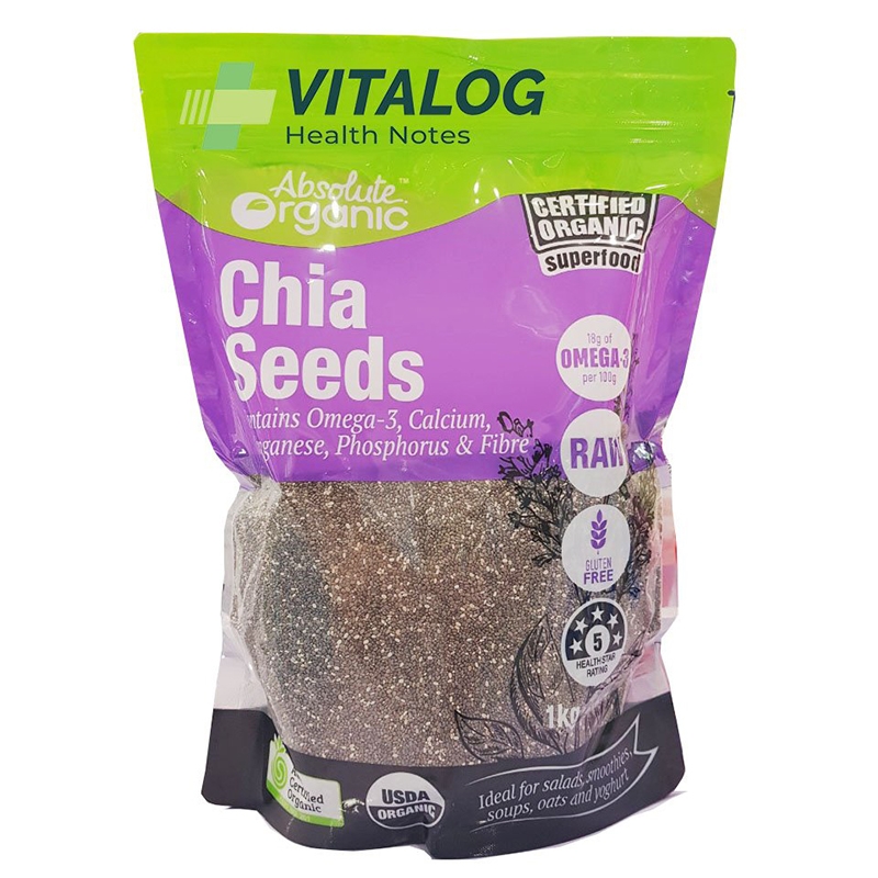 Hạt chia Seed Organic úc - Vitalog Health - Công Ty Cổ Phần Giải Pháp Sức Khỏe Và Sắc Đẹp Thành Lộc